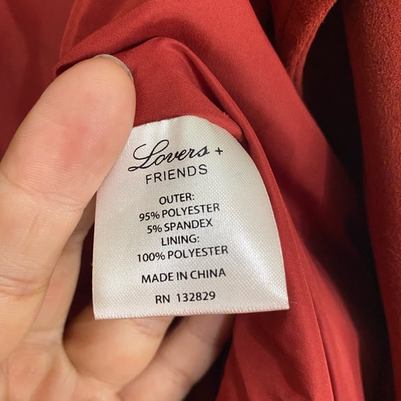 ❤️ Lovers + Friends Grant jacket in burgundy - Picture 4 of 7